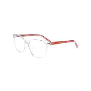 New PEACELOVE Clear MAGICAL Eyeglasses with Orange & Peach Temples 55/17/140